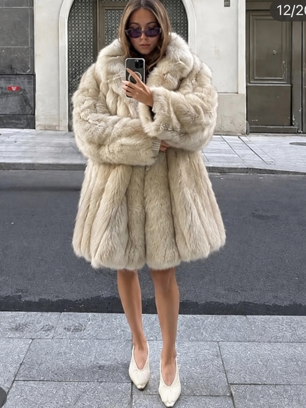 VIRAL NEW ZARA LUXURY  FAUX FUR COAT shoulder pad XS
🚨FINAL PRICE NO DISCOUNT